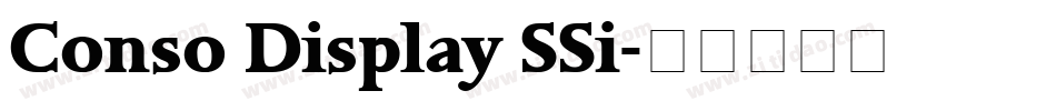 Conso Display SSi字体转换